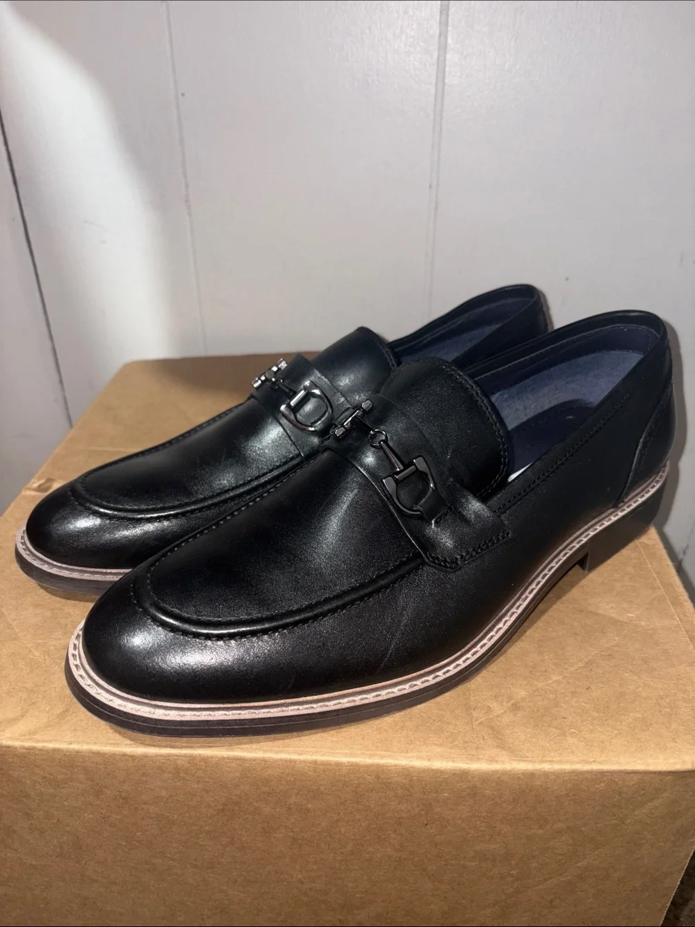 Steve Madden Leather Men’s Slip-On Dress Loafers size 10M